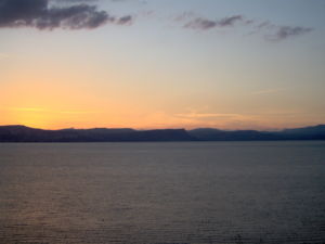 Sunset over the Sea of Galilee