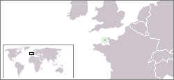 Location of Guernsey