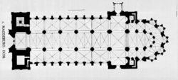 Plan of the Cathedral of Magdeburg.