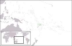 Location of Wallis and Futuna