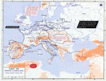 The European strategic situation in February 1809.