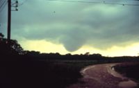 A funnel cloud near Ardmore, Oklahoma.