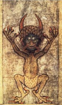 The Devil as seen in Codex Gigas.