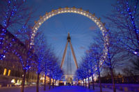 The London Eye (also known as The British Airways London Eye), one of the many symbols of modern London