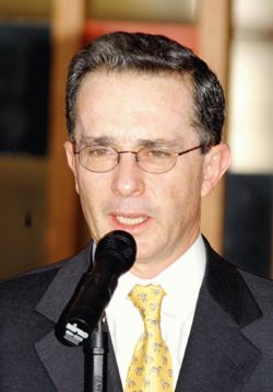 Álvaro Uribe Vélez, President of Colombia.