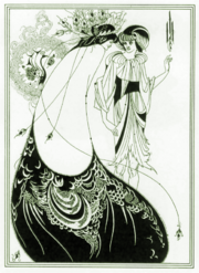 "The Peacock Skirt", illustration by Aubrey Beardsley for Wilde's play Salomé