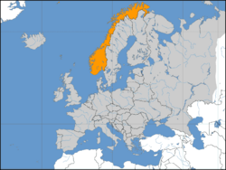 Location of Norway