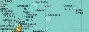 BIOT prior to Seychelles independence in 1976. (Desroches is not shown, but is a part of the Amirante Islands).