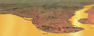 An artist's impression of Constantinople