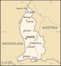 General Map of Liechtenstein