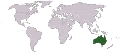 Location of Australia