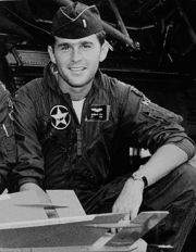 Lt. George W. Bush while in the National Guard.