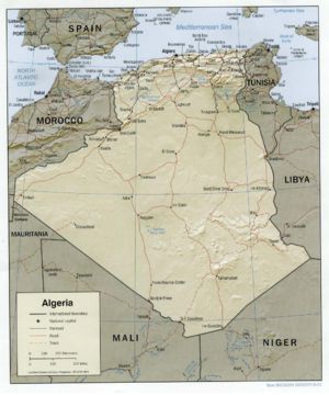 Map of Algeria