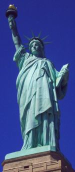 Many libertarians, including the Libertarian Party of the United States and New Zealand's Libertarianz Party, consider the Statue of Liberty to be an important symbol of their ideas.