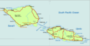 Map of Samoa