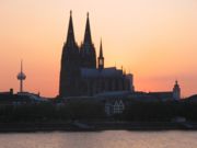 Cologne Cathedral at sunset