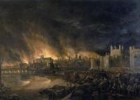 The Great Fire of London destroyed large parts of the city in 1666.