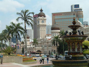 Sultan Abdul Samad Building in Kuala Lumpur houses the High Court of Malaya and the Trade Court. Kuala Lumpur was the capital of the Federated Malay States and is the current Malaysian capital.