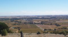 Fewer than 15% of Australians live in rural areas. This picture shows the Barossa Valley wine producing region of South Australia.