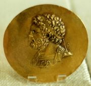 Philip II of Macedon: victory medal (niketerion) struck in Tarsus, 2nd c. BC (Cabinet des Médailles, Paris). Demosthenes saw the King of Macedon as a menace to the autonomy of all Greek cities.