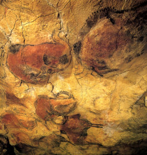 Prehistoric cave paintings. Altamira, Spain