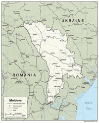 General map of Moldova