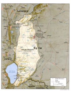 Political map of the Sea of Galilee region today.