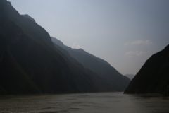 Yangtze River as seen from a cruise boat