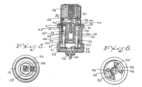 U.S. Patent 774,250. The first electric power plug and receptacle.