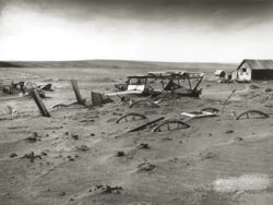 An abandoned farm in South Dakota during the Great Depression, 1936. Farm Security Administration photography by Sloan.