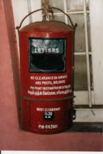 A post box in India.