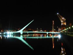 Calatrava's Women's Bridge in Puerto Madero.