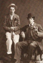 Lord Alfred Douglas and Oscar Wilde.