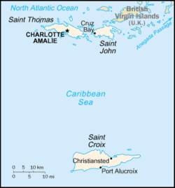 Location of Virgin Islands