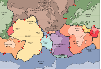 The tectonic plates of the world were mapped in the second half of the 20th century.