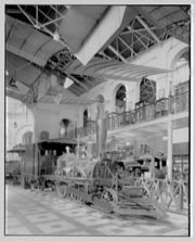 The John Bull on display in the East Hall c. 1920.