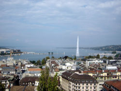 Jet d'Eau in Geneva