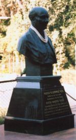 Statue of Vallabhbhai Patel outside the Sardar Patel National Memorial, Ahmedabad