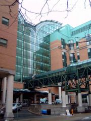 Atrium of the Hospital for Sick Children. Designed by Eberhard Zeidler.