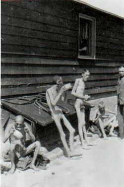 Survivors of Gusen shortly after their liberation