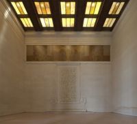 The words of the Gettysburg Address can be seen carved into the south wall of the Lincoln Memorial's interior.