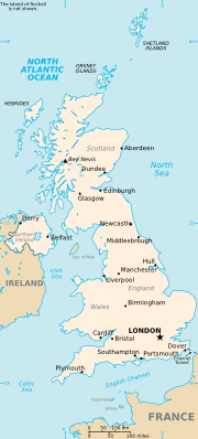 Map of the United Kingdom