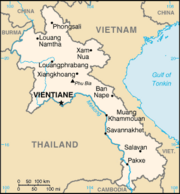 Map of Laos