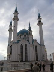 Qolsharif mosque in Kazan is the largest mosque in Europe