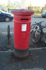 A British pillar box.