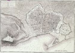 Plan of the City and Port of Barcelona, 1806.