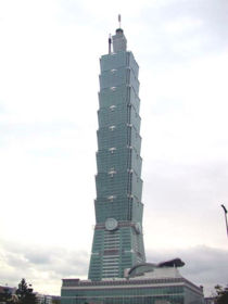 Taipei 101, the world's tallest building (509 m) since its completion in 2004