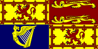 A slightly different form of the Royal Standard is used in Scotland.