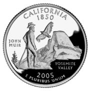 Yosemite Valley appears on the California quarter