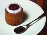 Runeberg's tart is a Finnish pastry available on the poet Johan Ludvig Runeberg's birthday on February 5.